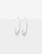 Aros Argollas Metal Argollas De Metal - Plateado Rodio