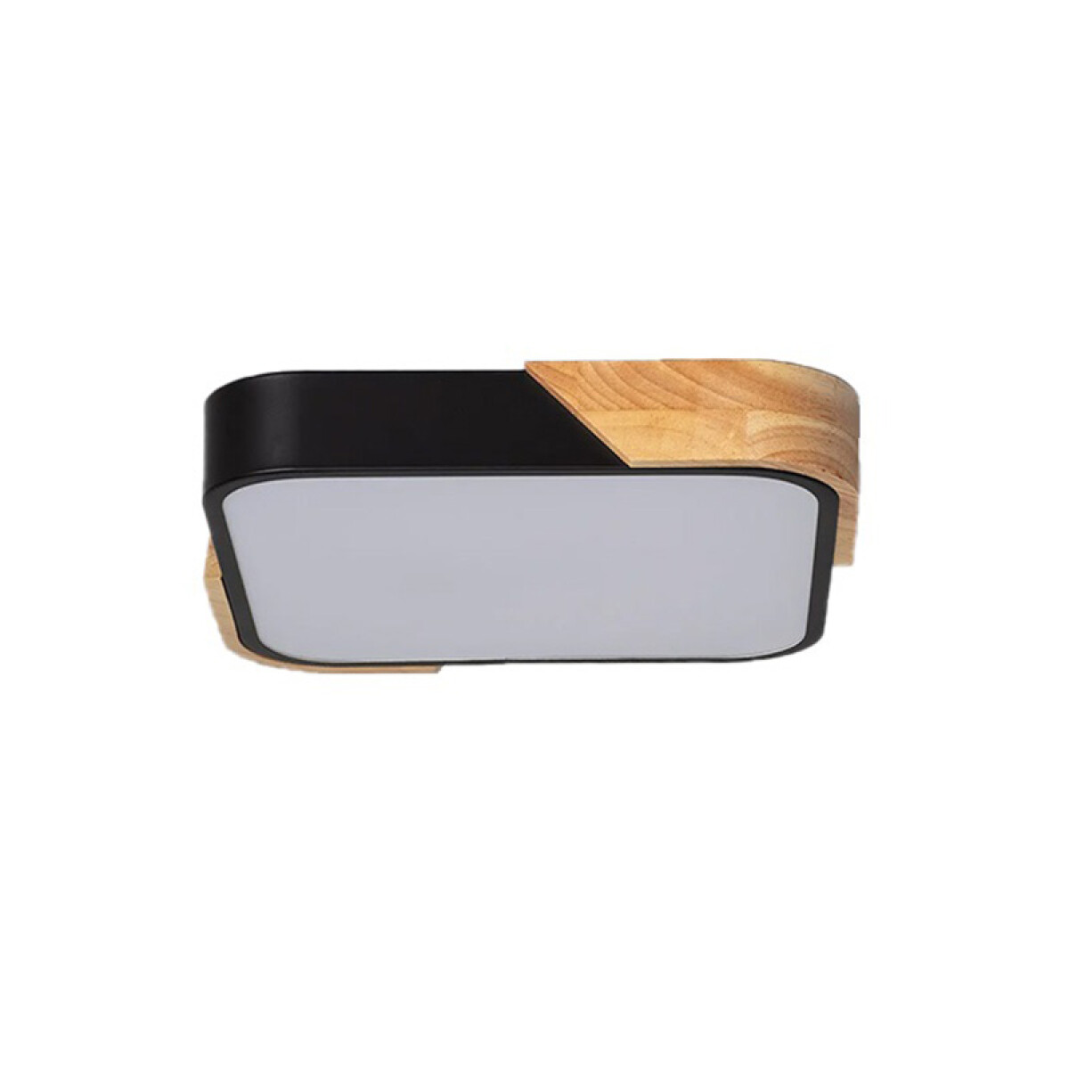 Panel LED Cuadrado Cerchio 24W Negro 40 cm 