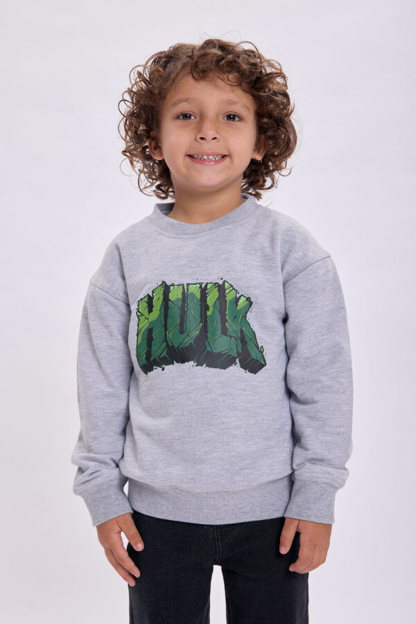 Buzo deportivo Hulk Gris Melange