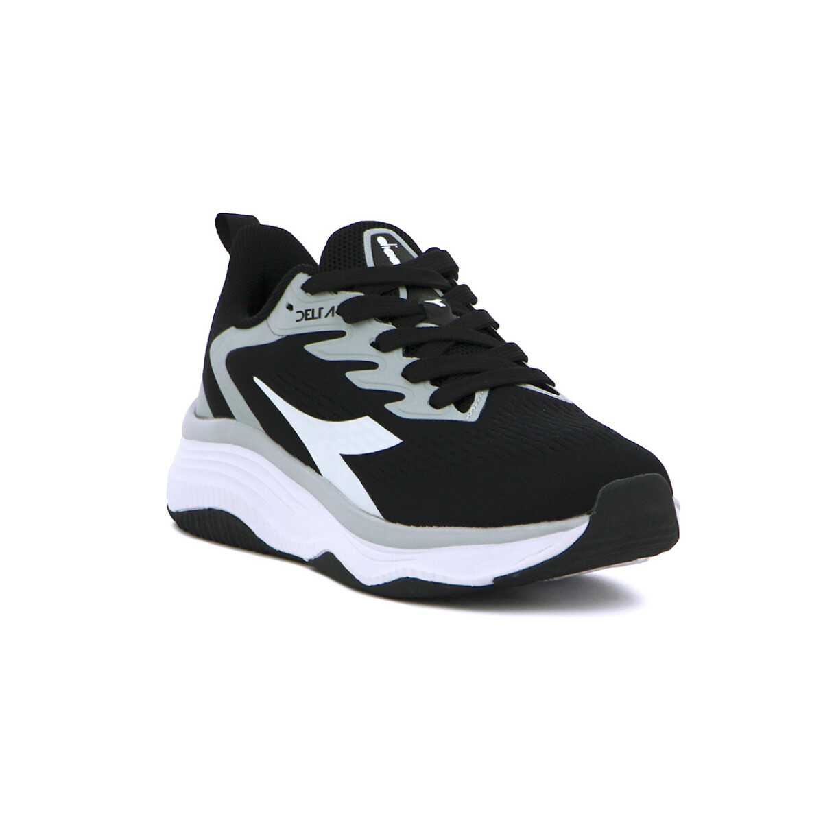 Championes Deportivos Mujer Diadora Delta - Negro-Gris 