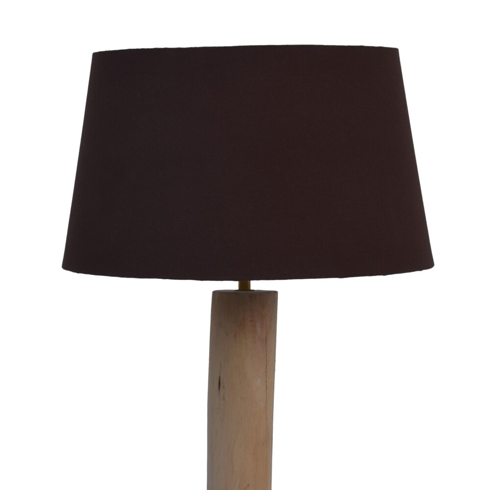 LÁMPARA DE PIE MADERA NATURAL-BEIGE M-22492