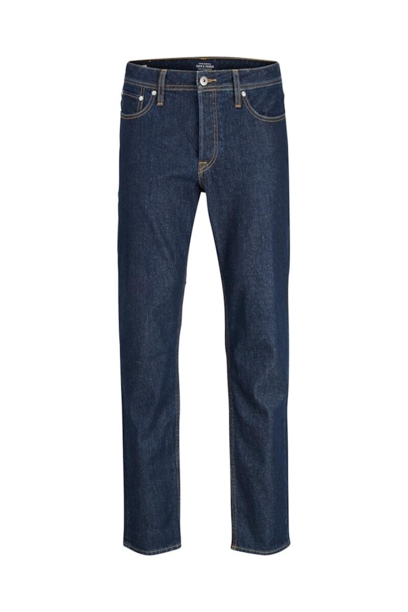 Jeans Slim Straight "tim" Clásico - Blue Denim 