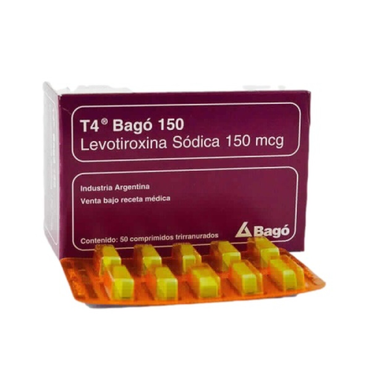 Levotiroxina Bago 150 Mcg. 50 Comp. 