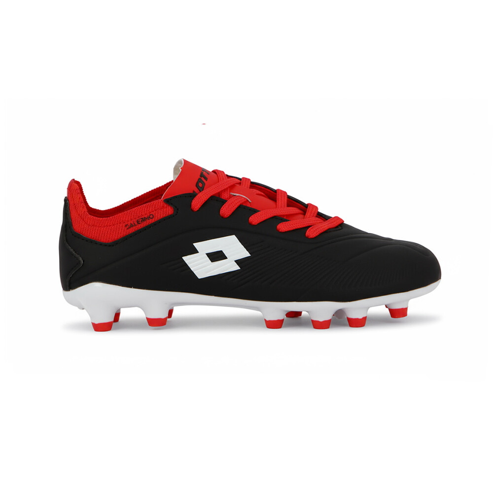 Lotto SALERNO Futbol cancha MD Niño - Negro/Blanco Negro-Blanco