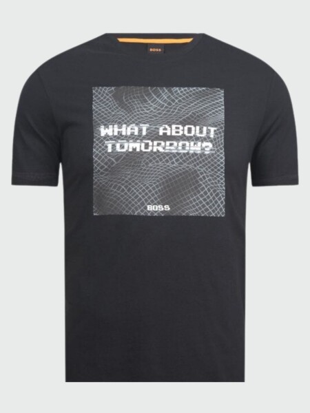 BOSS -Remera de algodón estampada, TeMessage 0