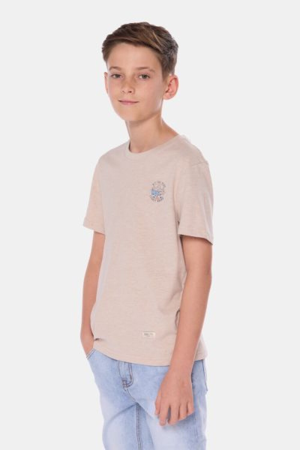 REMERA ESTAMPADA Beige