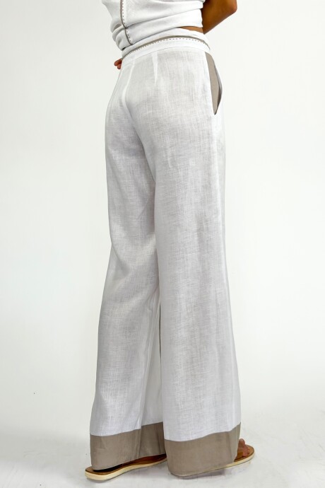 PANTALON CARMELO Blanco
