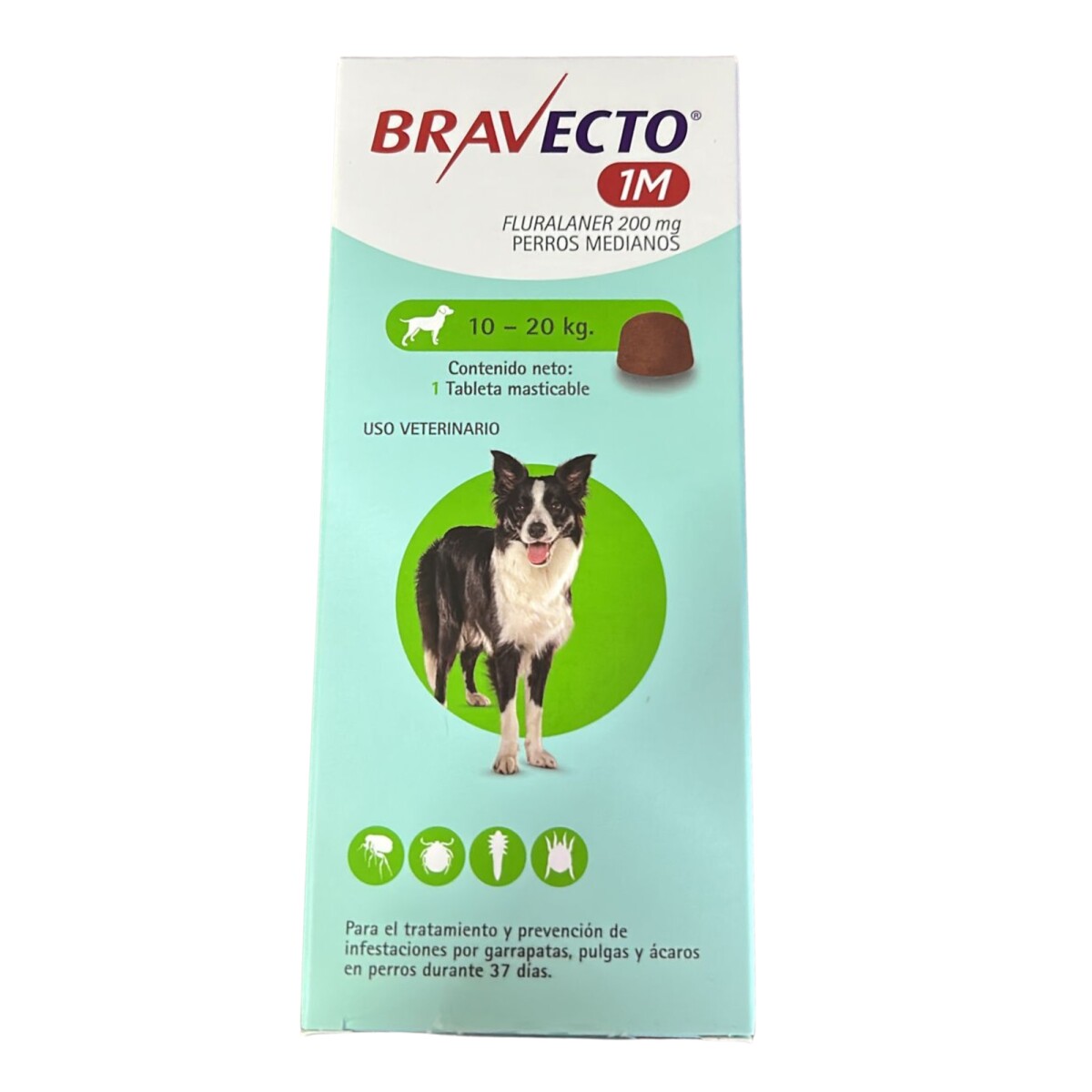 Bravecto Mensual 10kg A 20kg 