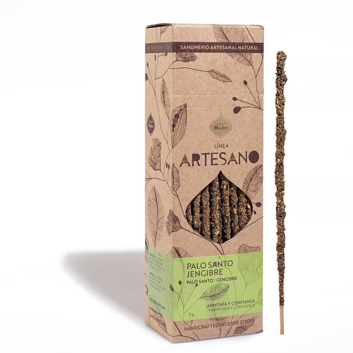 VARITA LÍNEA ARTESANO SAGRADA MADRE X30 - Palo Santo/jengibre 