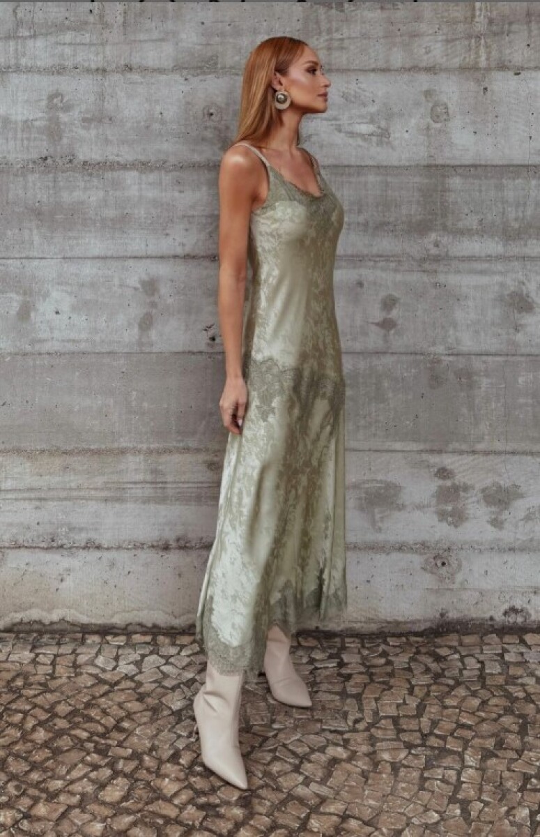 Vestido Lencero Jacinta - Verde Oliva 