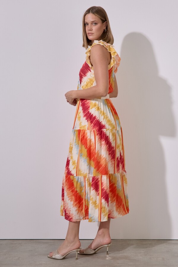 Vestido Sunset MULTI/ANARANJADO