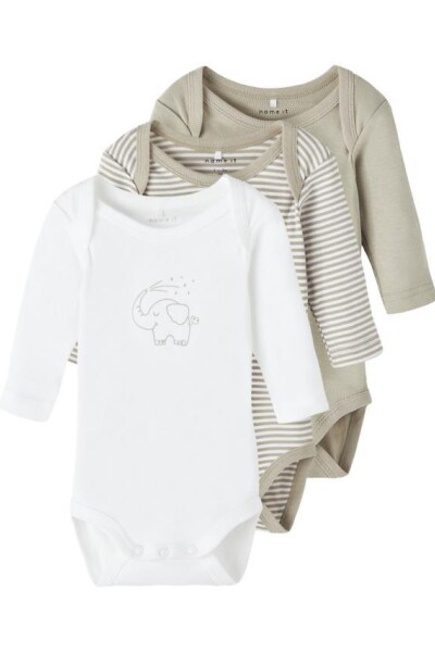 Pack De 3 Bodies Elefante London Fog