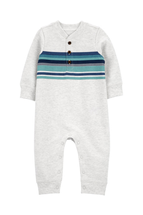 Monito de algodón, estilo henley Monito de algodón, estilo henley