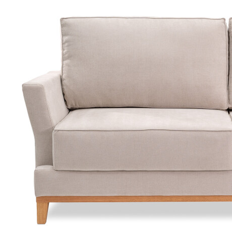 Sofá Amadeus - Tela Microfibra - 2 cuerpos 2203 (Beige)