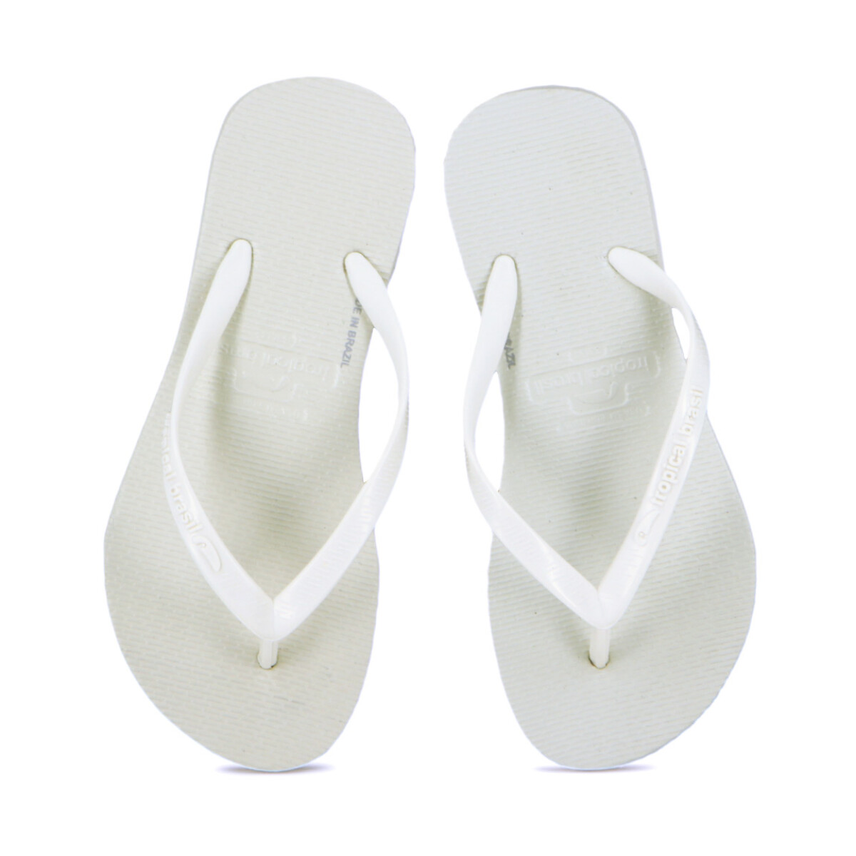 Chanclas Tropical Brasil Slim Basic - Blanco 