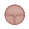 Plato con divisiones y ventosa Kikkaboo Rosa