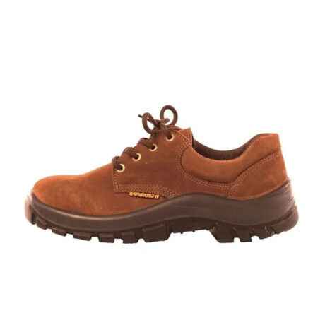 ZAPATO CUERO TOP NOBUCK MARRON PUNTERA PLASTICA T.34 WORKSAFE ++ N/a