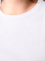 Remera Bordado Blanco