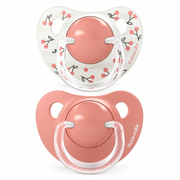 Set x2 chupete suavinex SXPRO anatomico 18m+ cerezas rosa