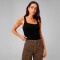 Bividi Modal Rib Cropped Bividi Mujer Black