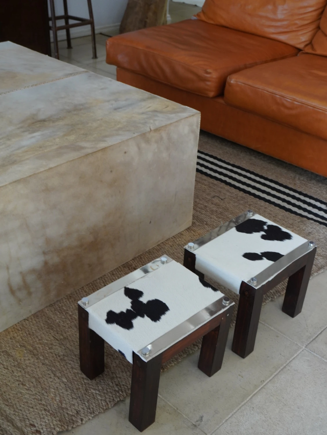 Petit Stool Cowhide