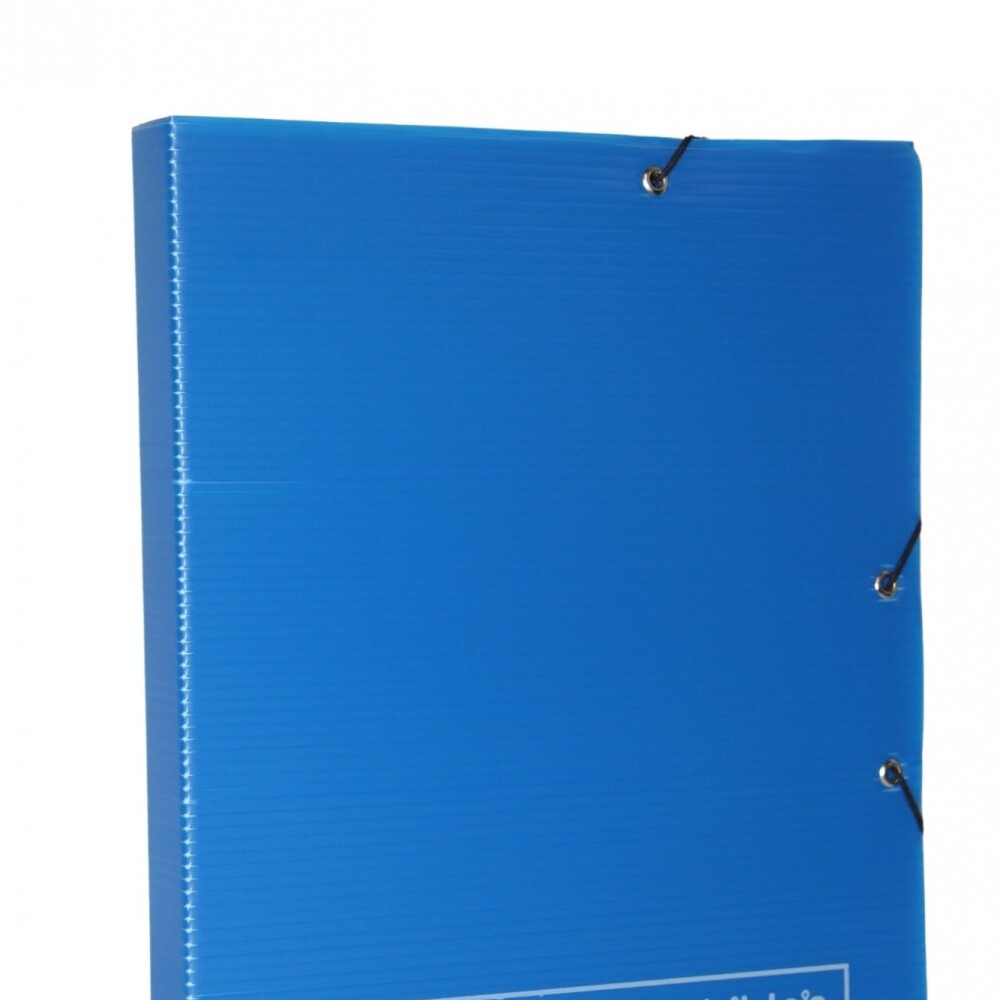 CARPETA PLASTICO CORRUGADO OFICIO 3 CM O 5 CM DE ANCHO COLOR AZUL OFICIO 3 CM DE ANCHO