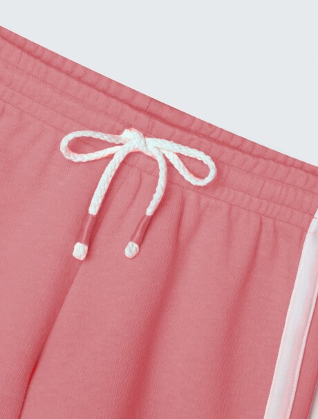 SHORT INFANTIL CON CINTURA ELASTIZADA ROSA