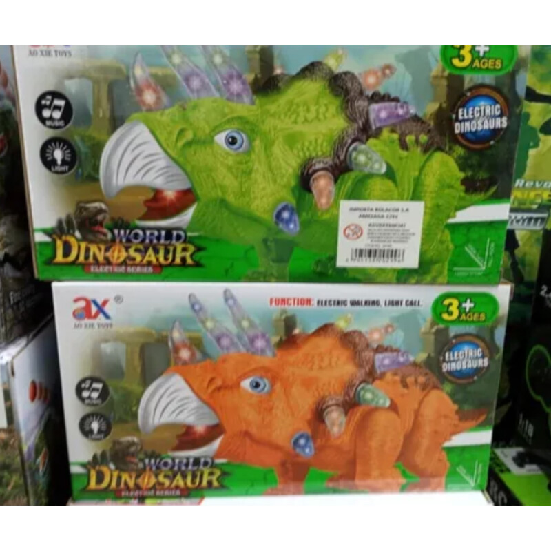 Dinosaurio Triceratops Con Movimiento Y Luces Dinosaurio Triceratops Con Movimiento Y Luces