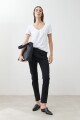 Remera escote en V blanco