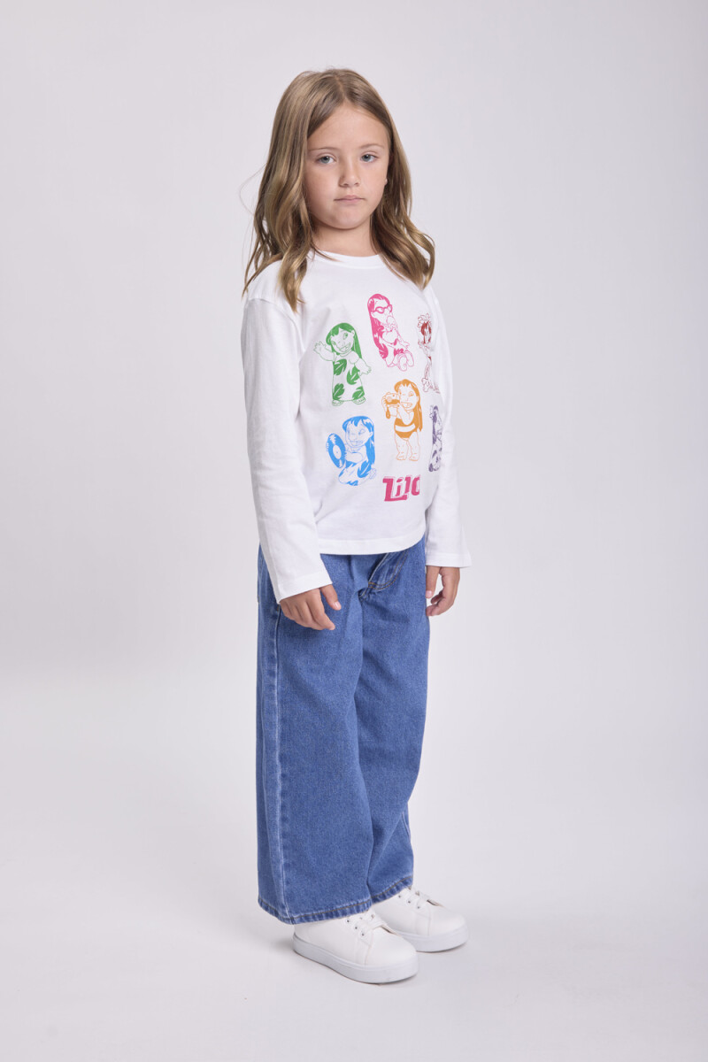 Pantalón jean pinzas Azul Claro