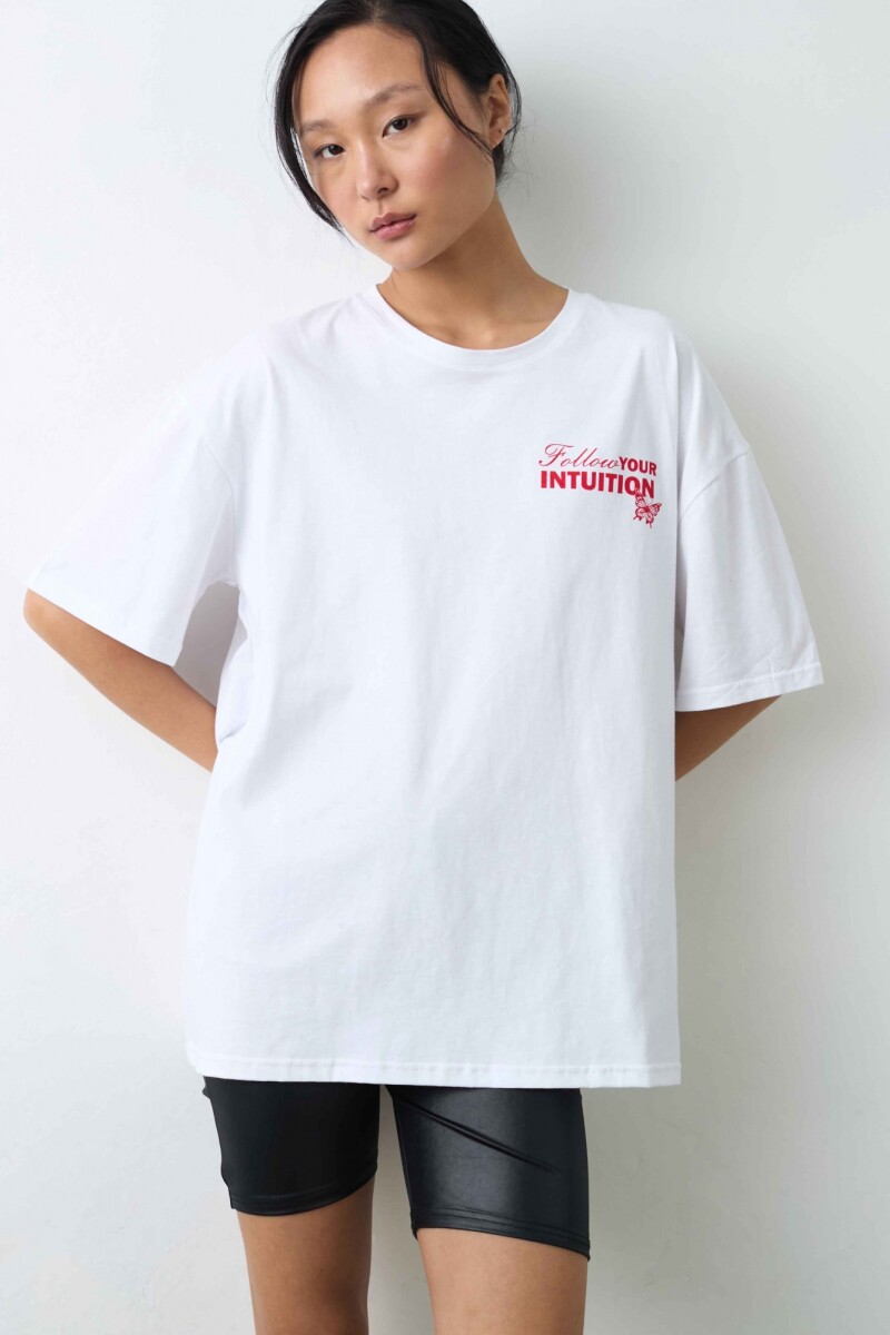 Top Fermina - Blanco/Rojo 