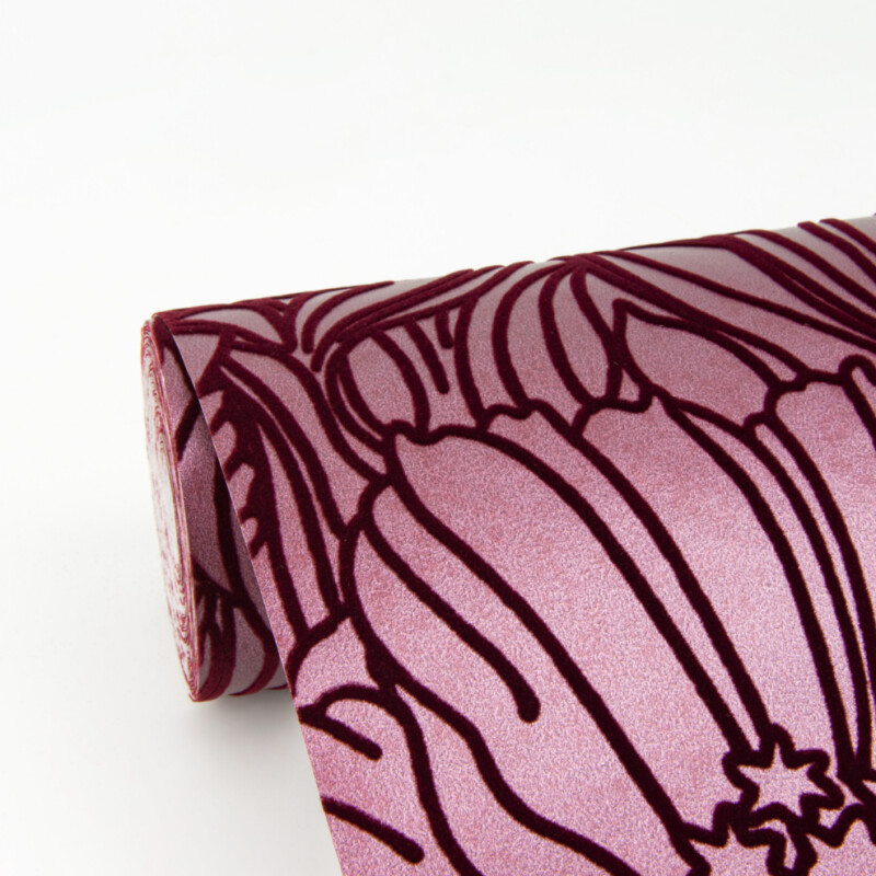 COLECCIÓN REVIVAL - SELWYN FLOCK BURGUNDY FLORAL - N/A