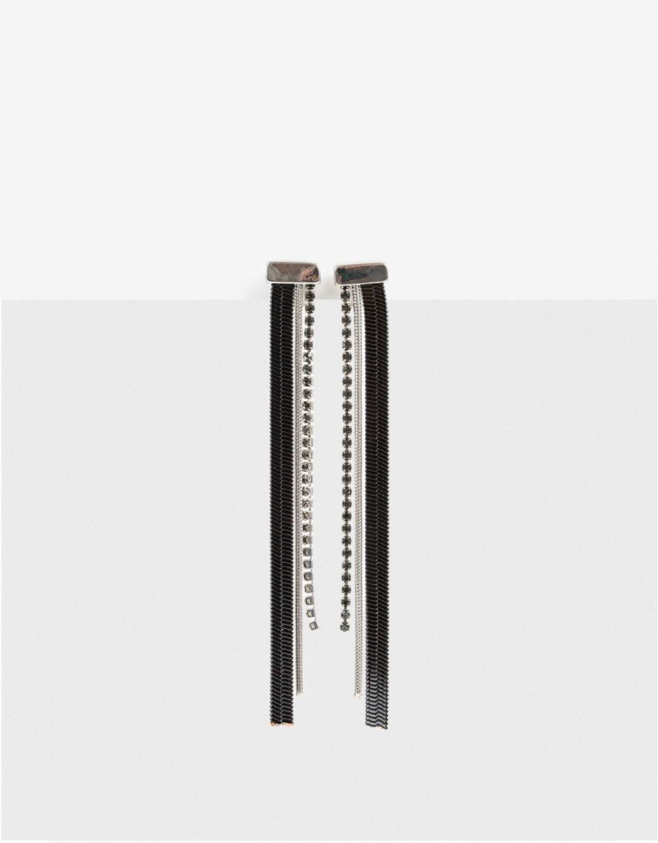 Aros Colgantes Largos Black 