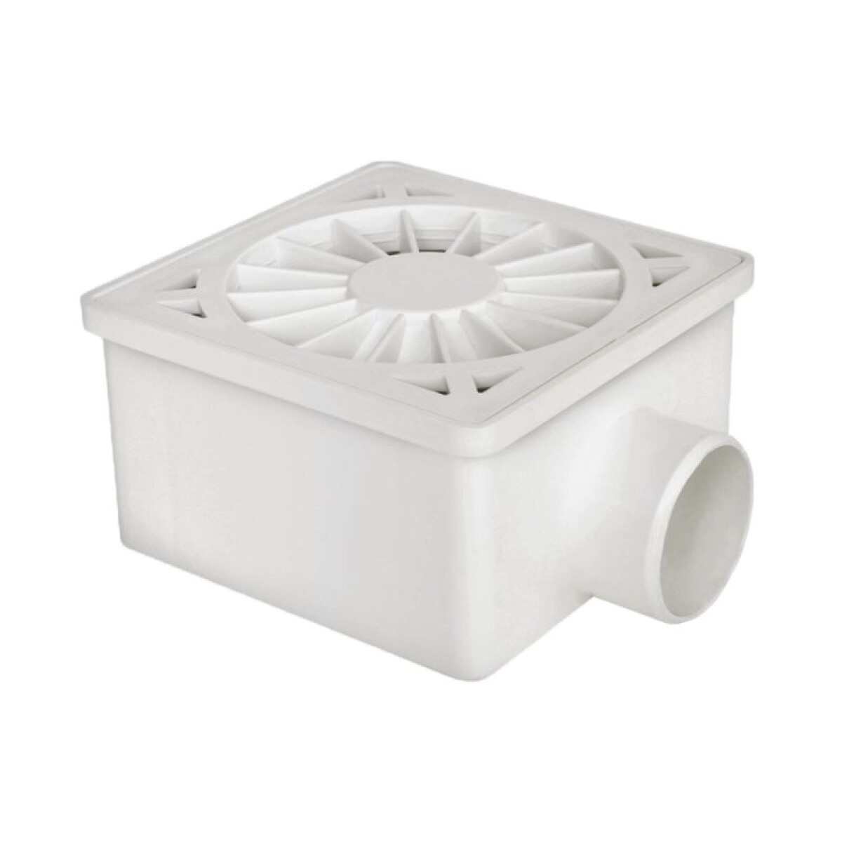 CAJA SIFONADA 10 X 10 DUCHA SALIDA LATERAL 40 MM 