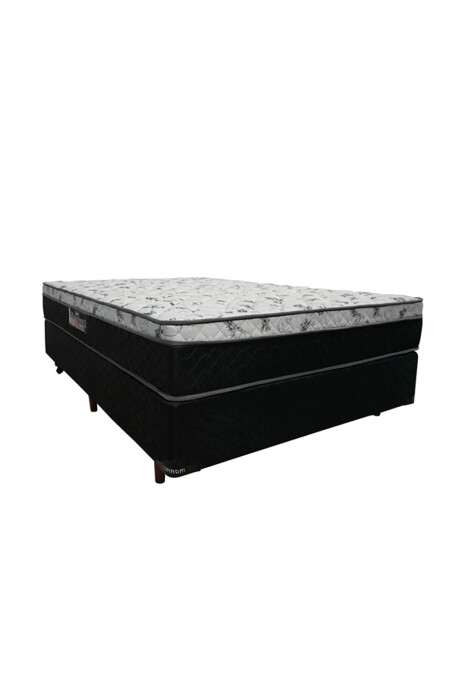 SOL COLCHON DE RESORTES 2 PLAZAS SOL 138X188X25CM NEGRO