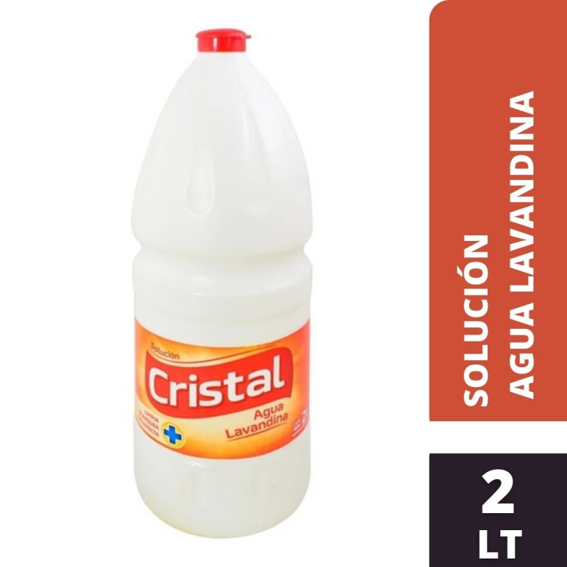 Solución Cristal Agua Lavandina 2 LT
