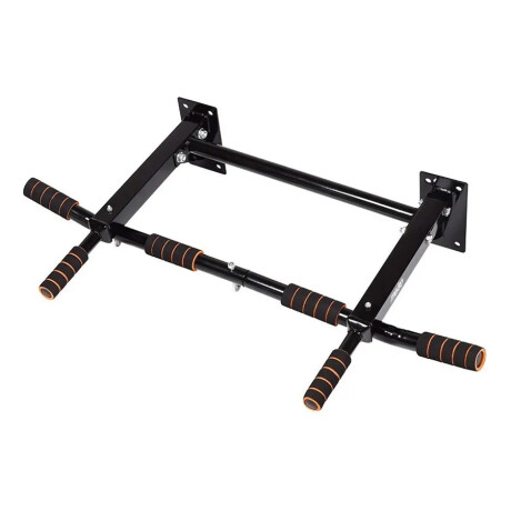 Barras de Dominadas para Pared Reforzada 3 Agarres WX-3 Ub NEGRO