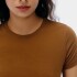 BLUSA MM FEM MARROM ESCURO