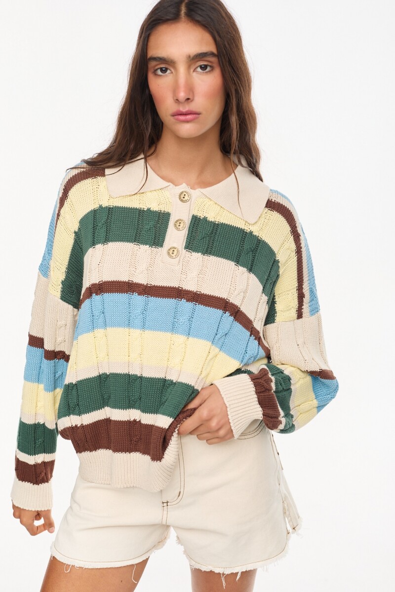 Sweater Sugus Combo Celeste