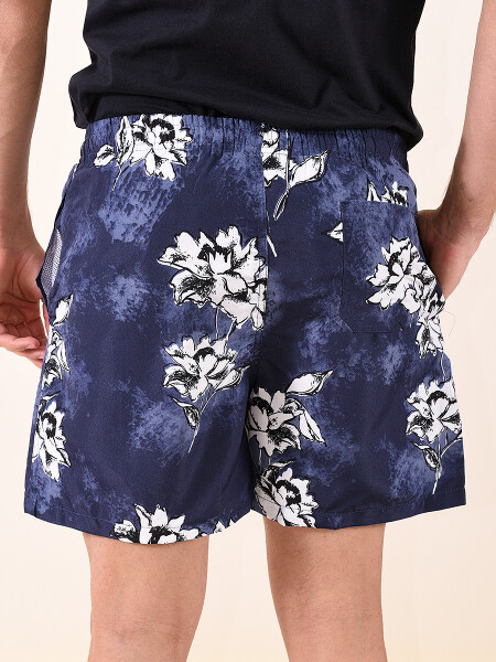SHORT BOUQUET AZUL OSCURO