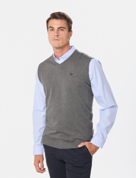 CHALECO TEJIDO Gris Oscuro