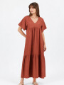 Vestido Vonina Terracota