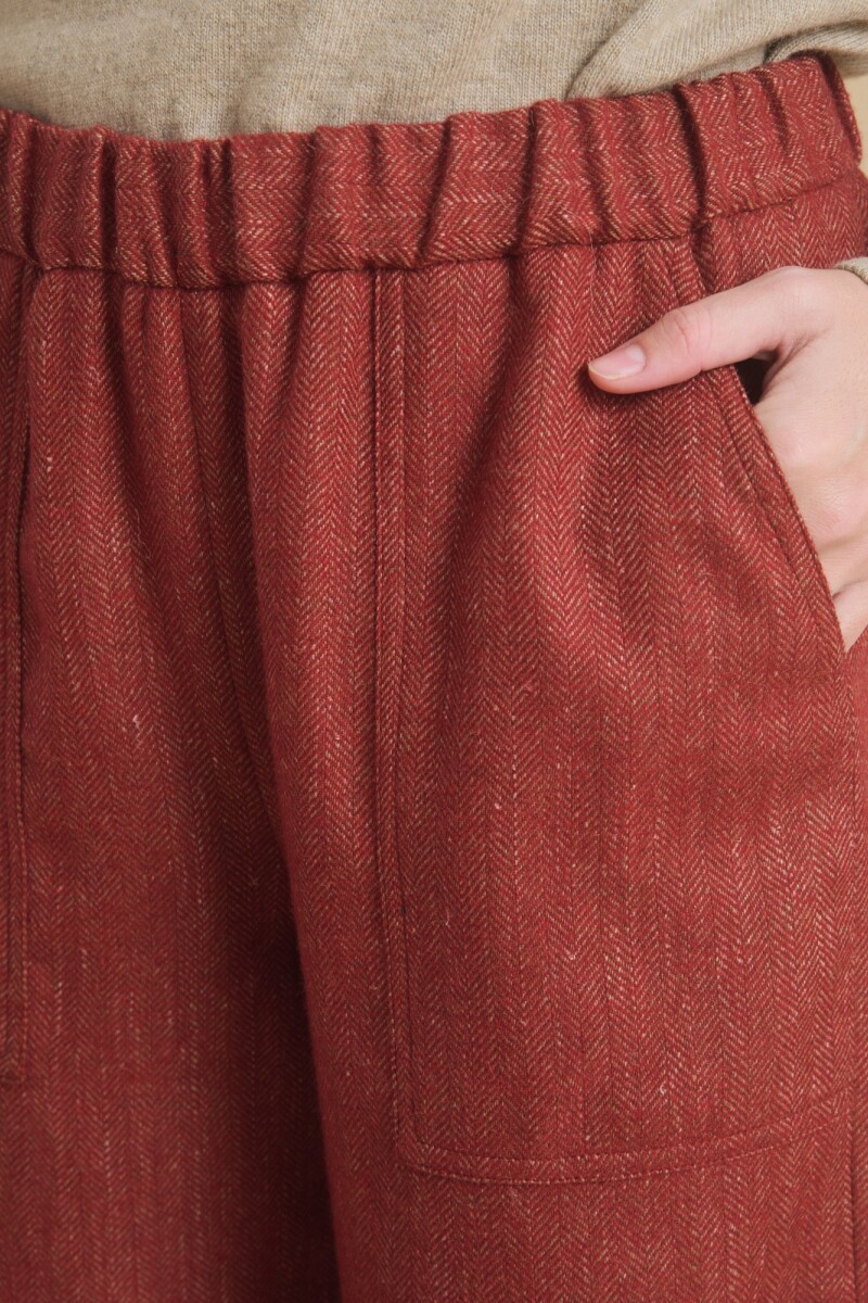PANTALÓN RELAXED Bordo