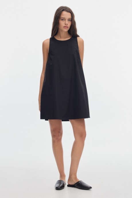 Vestido Tape Cotton Black
