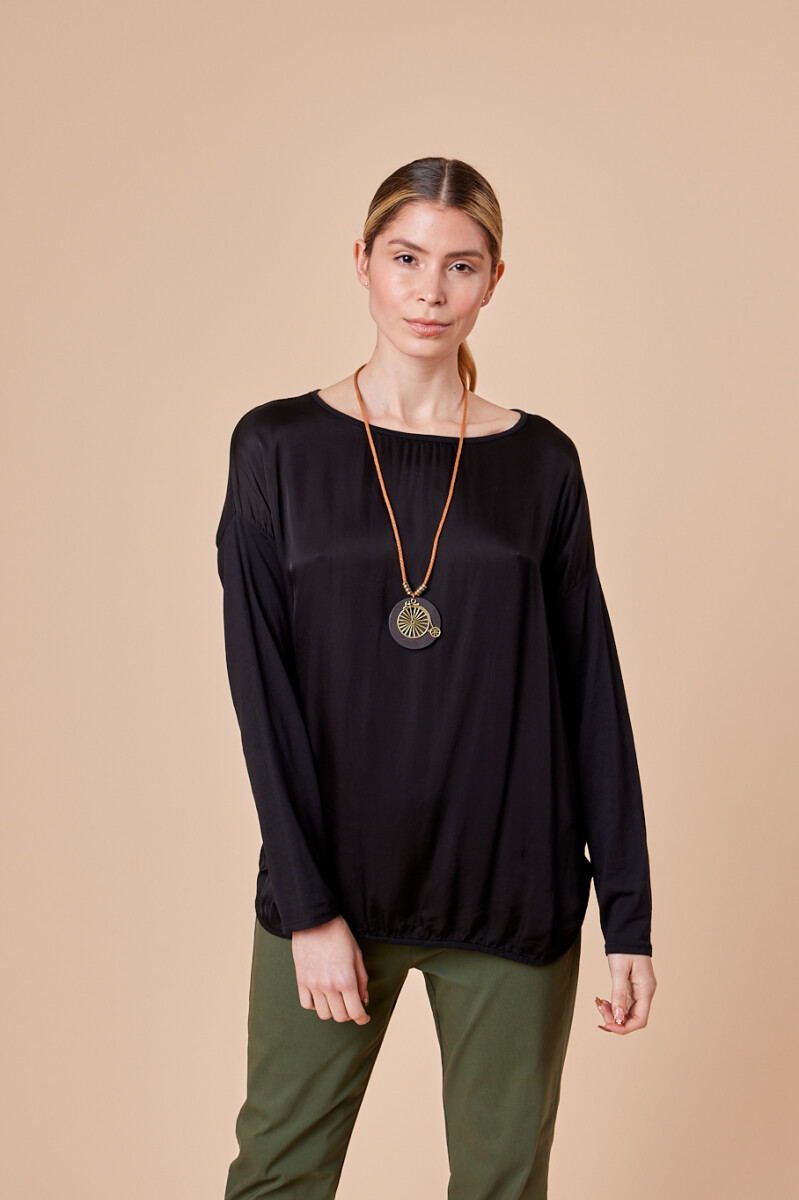 REMERA BARBARA - Negro 