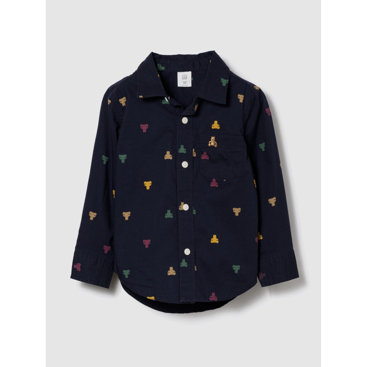V-LS POPLIN - NAVY UNIFORM 