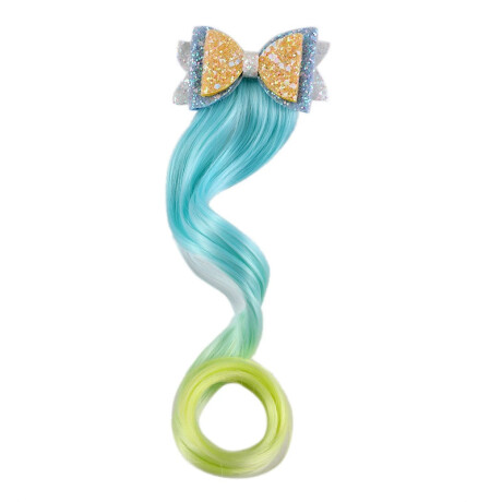 Exención De Cabello Infantil Colorida Verde