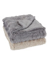 Manta throw MYGGBLOM 130x170 pelo beige Manta throw MYGGBLOM 130x170 pelo beige