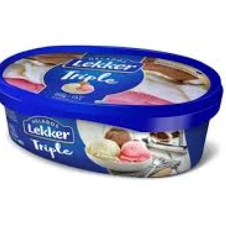 HELADO LEKKER 900 ML TRIPLE FRUTILLA VAINILLA CHOCO HELADO LEKKER 900 ML TRIPLE FRUTILLA VAINILLA CHOCO
