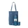 Kit Completo Bala + Matera Bolsito Croco Azul
